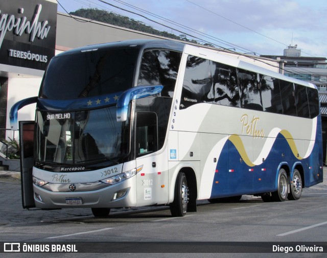 Pet Tur - Rms Transporte e Turismo 3012 na cidade de Teresópolis, Rio de Janeiro, Brasil, por Diego Oliveira. Número da foto: #9720444.