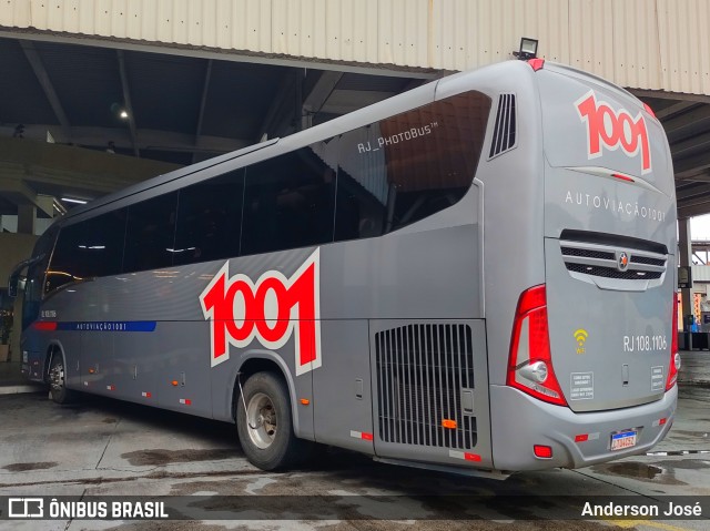 Auto Viação 1001 RJ 108.1106 na cidade de Rio de Janeiro, Rio de Janeiro, Brasil, por Anderson José. ID da foto: 9719956.