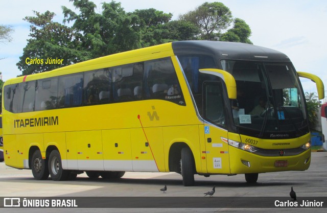 Viação Itapemirim 60037 na cidade de Goiânia, Goiás, Brasil, por Carlos Júnior. ID da foto: 9721863.