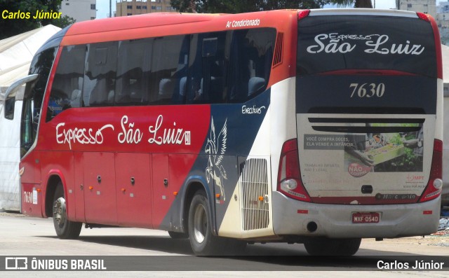 Expresso São Luiz 7630 na cidade de Goiânia, Goiás, Brasil, por Carlos Júnior. Número da foto: #9723196.