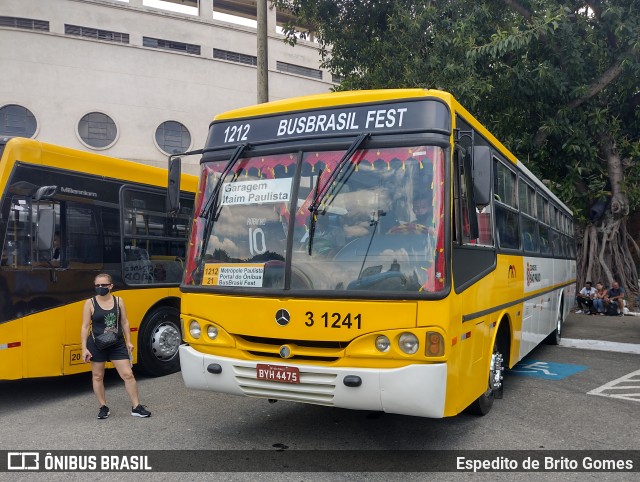 Viação Metrópole Paulista - Zona Leste 3 1241 na cidade de São Paulo, São Paulo, Brasil, por Espedito de Brito Gomes. ID da foto: 9723637.