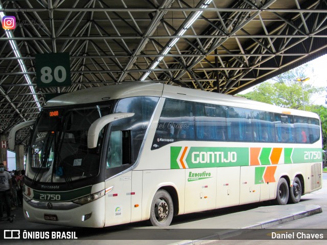 Empresa Gontijo de Transportes 21750 na cidade de São Paulo, São Paulo, Brasil, por Daniel Chaves. ID da foto: 9722414.