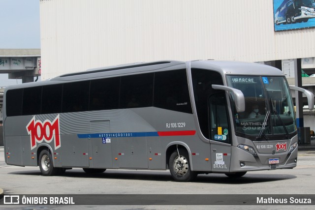 Auto Viação 1001 RJ 108.1229 na cidade de Rio de Janeiro, Rio de Janeiro, Brasil, por Matheus Souza. Número da foto: #9722588.