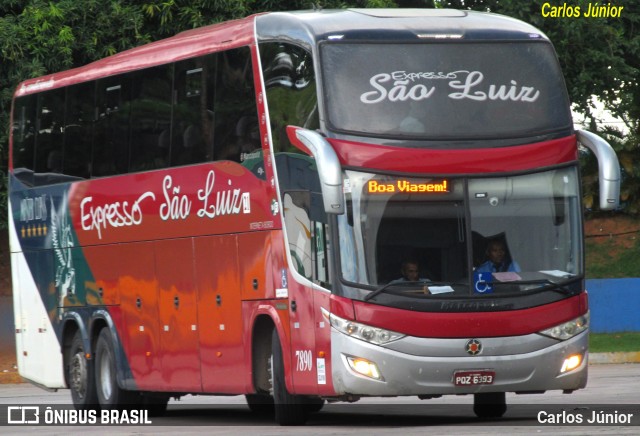 Expresso São Luiz 7890 na cidade de Goiânia, Goiás, Brasil, por Carlos Júnior. Número da foto: #9721727.