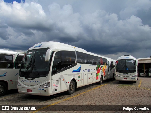 Viação Atibaia São Paulo 1514 na cidade de Atibaia, São Paulo, Brasil, por Felipe Carvalho. Número da foto: #9727314.