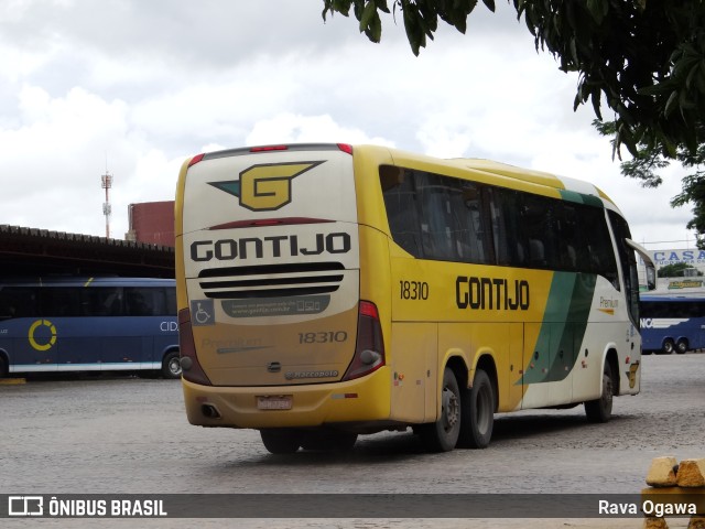 Empresa Gontijo de Transportes 18310 na cidade de Vitória da Conquista, Bahia, Brasil, por Rava Ogawa. ID da foto: 9725269.