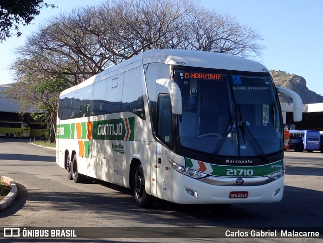 Empresa Gontijo de Transportes 21710 na cidade de Vitória, Espírito Santo, Brasil, por Carlos Gabriel  Malacarne. ID da foto: 9724033.