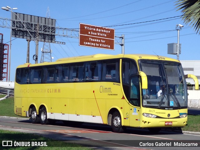 Viação Itapemirim 8625 na cidade de Vitória, Espírito Santo, Brasil, por Carlos Gabriel  Malacarne. ID da foto: 9724040.