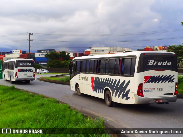 Breda Transportes e Serviços 385 na cidade de Santos, São Paulo, Brasil, por Adam Xavier Rodrigues Lima. Número da foto: #9726069.
