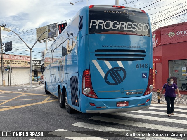 Auto Viação Progresso 6148 na cidade de Natal, Rio Grande do Norte, Brasil, por Karlheinz de Souza e Araújo. Número da foto: #9724742.