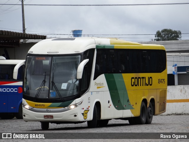 Empresa Gontijo de Transportes 18475 na cidade de Vitória da Conquista, Bahia, Brasil, por Rava Ogawa. ID da foto: 9725566.