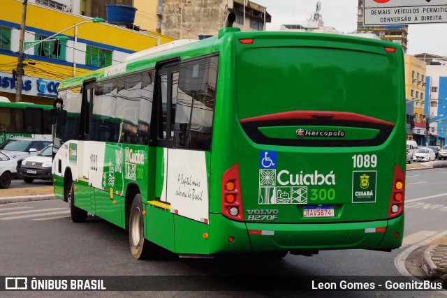 Viação Paraense Cuiabá Transportes 1089 na cidade de Cuiabá, Mato Grosso, Brasil, por Leon Gomes. Número da foto: #9724892.