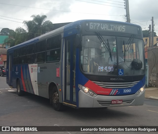 Transportes Capellini 32.061 na cidade de Campinas, São Paulo, Brasil, por Leonardo Sebastiao dos Santos Rodrigues. ID da foto: 9724244.