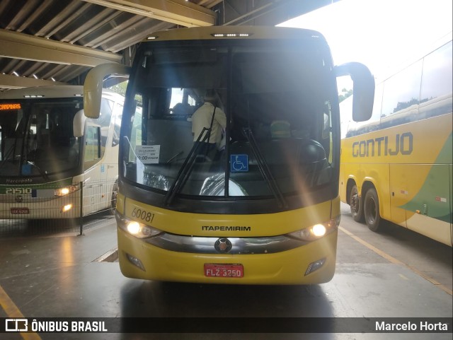 Viação Itapemirim 60081 na cidade de Ribeirão Preto, São Paulo, Brasil, por Marcelo Horta. Número da foto: #9726890.