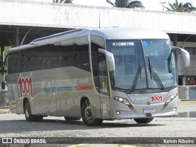 Auto Viação 1001 RJ 108.1219 na cidade de Campos dos Goytacazes, Rio de Janeiro, Brasil, por Kelvin Ribeiro. ID da foto: 9728736.