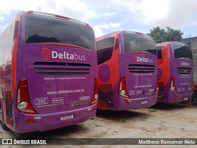 Delta Bus Transportadora Turística 16001 na cidade de São Paulo, São Paulo, Brasil, por Mattheus Bassamar Neto. ID da foto: 9729456.