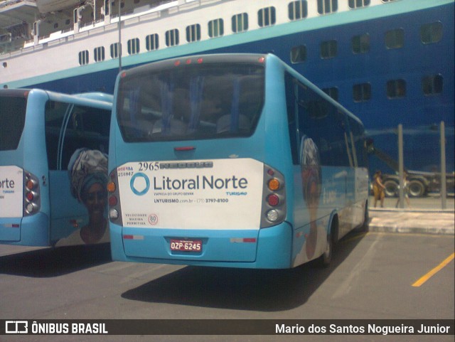 Viação Litoral Norte 2965 na cidade de Salvador, Bahia, Brasil, por Mario dos Santos Nogueira Junior. ID da foto: 9728843.