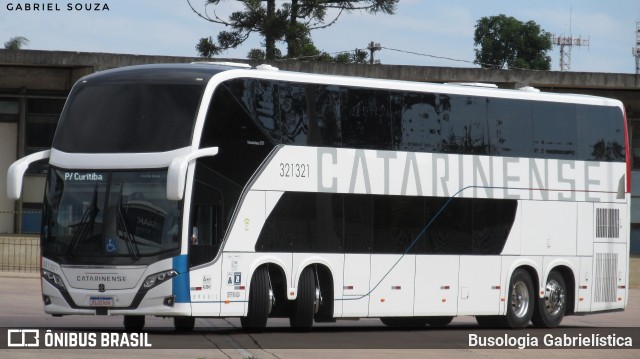 Auto Viação Catarinense 321321 na cidade de Curitiba, Paraná, Brasil, por Busologia Gabrielística. ID da foto: 9729868.