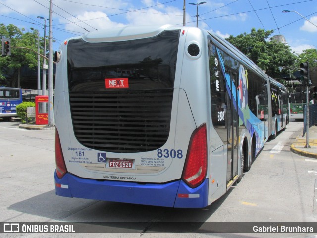 Next Mobilidade - ABC Sistema de Transporte 8308 na cidade de Diadema, São Paulo, Brasil, por Gabriel Brunhara. ID da foto: 9730074.