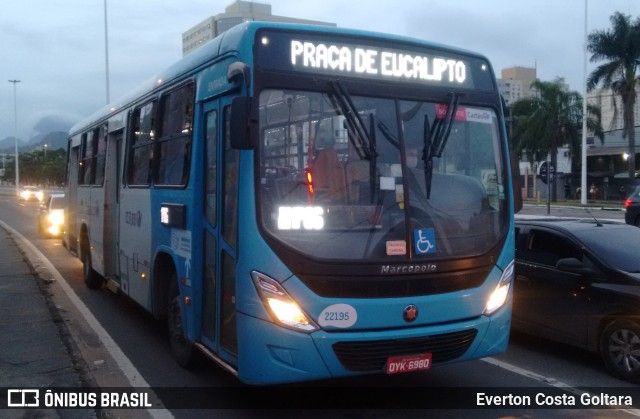 Nova Transporte 22195 na cidade de Cariacica, Espírito Santo, Brasil, por Everton Costa Goltara. Número da foto: #9728493.
