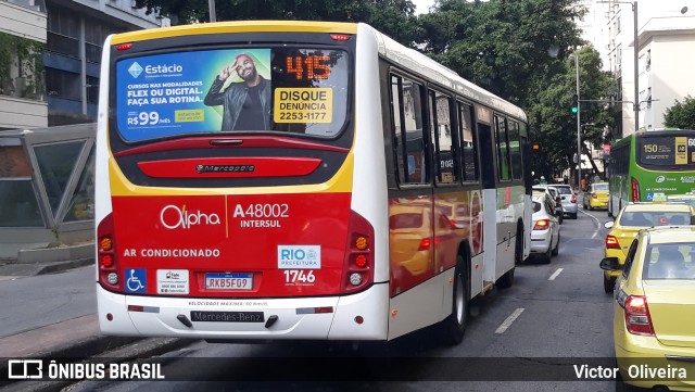Auto Viação Alpha A48002 na cidade de Rio de Janeiro, Rio de Janeiro, Brasil, por Victor  Oliveira. Número da foto: #9729790.