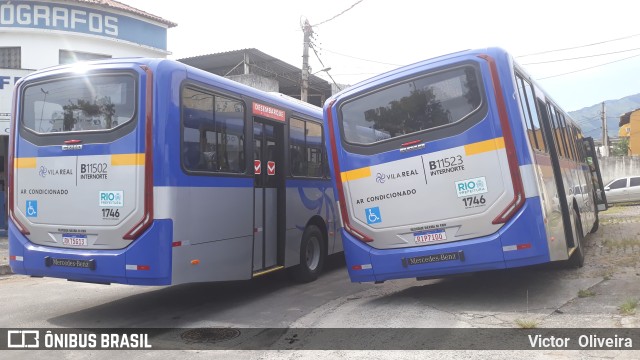 Viação Vila Real B11523 na cidade de Rio de Janeiro, Rio de Janeiro, Brasil, por Victor  Oliveira. Número da foto: #9729770.