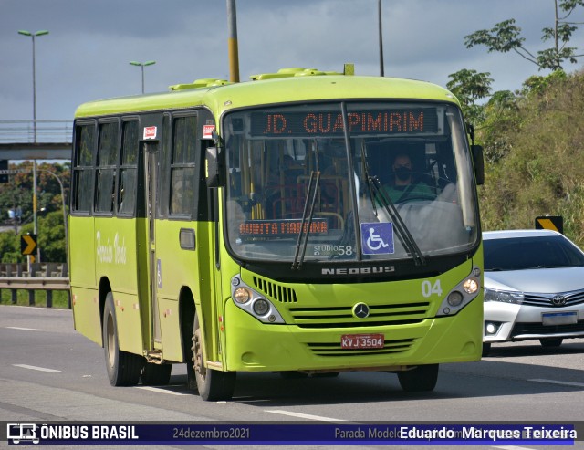 Viação Paraíso Verde 04 na cidade de Guapimirim, Rio de Janeiro, Brasil, por Eduardo  Marques Teixeira. ID da foto: 9728318.