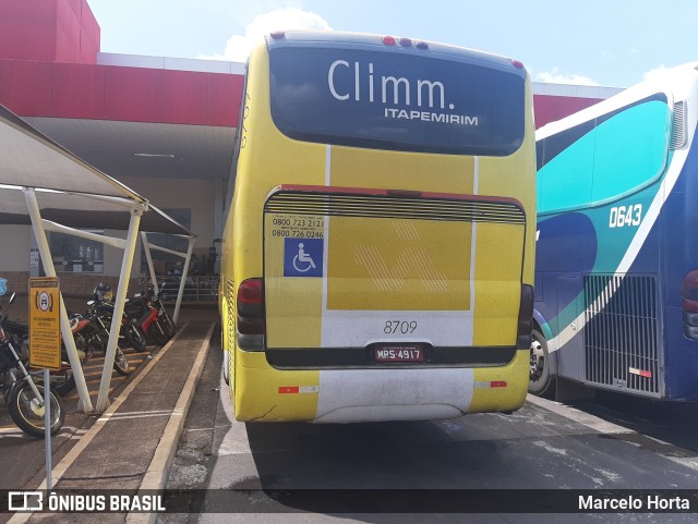 Viação Itapemirim 8709 na cidade de Ribeirão Preto, São Paulo, Brasil, por Marcelo Horta. Número da foto: #9727668.