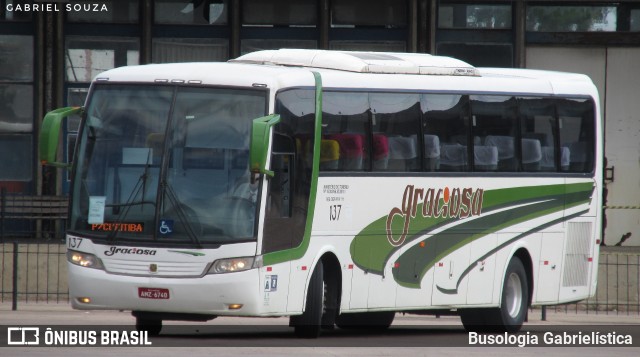 Viação Graciosa 137 na cidade de Curitiba, Paraná, Brasil, por Busologia Gabrielística. ID da foto: 9729875.