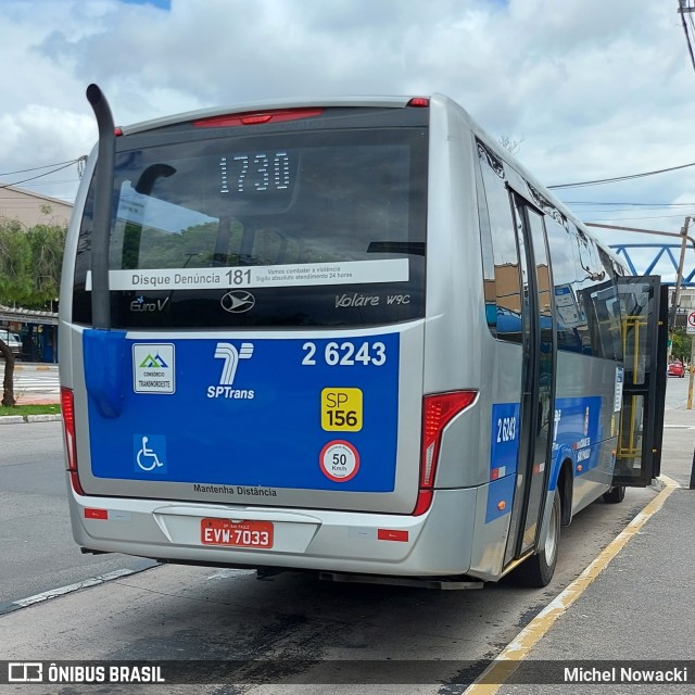 Transcooper > Norte Buss 2 6243 na cidade de São Paulo, São Paulo, Brasil, por Michel Nowacki. Número da foto: #9731399.