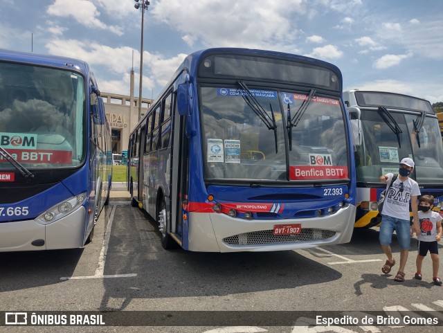 BBTT - Benfica Barueri Transporte e Turismo 27.393 na cidade de São Paulo, São Paulo, Brasil, por Espedito de Brito Gomes. ID da foto: 9732163.