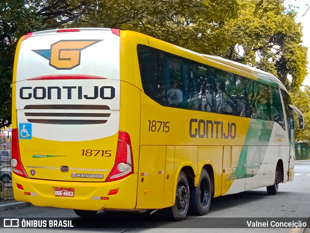 Empresa Gontijo de Transportes 18715 na cidade de São Paulo, São Paulo, Brasil, por Valnei Conceição. ID da foto: 9732369.