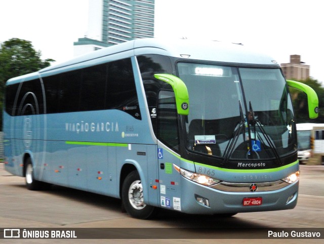 Viação Garcia 8165 na cidade de Curitiba, Paraná, Brasil, por Paulo Gustavo. ID da foto: 9732288.