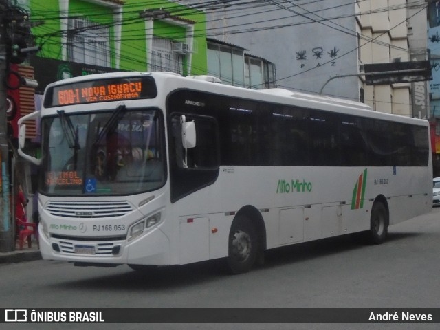 Transportes e Turismo Alto Minho RJ 168.053 na cidade de Nova Iguaçu, Rio de Janeiro, Brasil, por André Neves . Número da foto: #9732452.