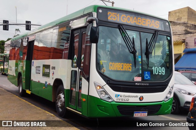 Viação Paraense Cuiabá Transportes 1099 na cidade de Cuiabá, Mato Grosso, Brasil, por Leon Gomes. ID da foto: 9731317.