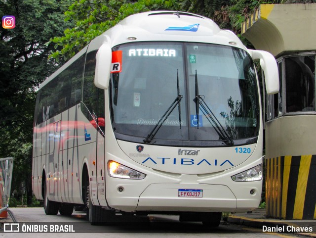 Viação Atibaia São Paulo 1320 na cidade de São Paulo, São Paulo, Brasil, por Daniel Chaves. Número da foto: #9730524.