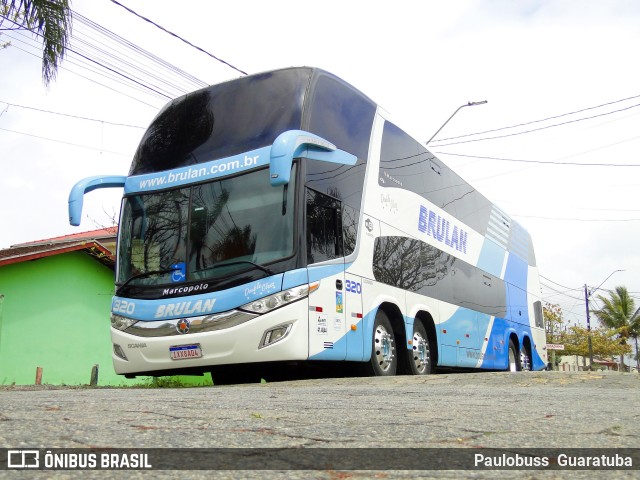 Brulan Transportes 320 na cidade de Guaratuba, Paraná, Brasil, por Paulobuss  Guaratuba. ID da foto: 9731289.