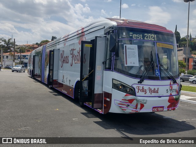 Via Sudeste Transportes S.A. 5 1578 na cidade de São Paulo, São Paulo, Brasil, por Espedito de Brito Gomes. Número da foto: #9730578.
