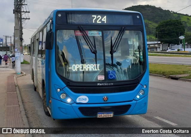Santa Zita Transportes Coletivos 21249 na cidade de Cariacica, Espírito Santo, Brasil, por Everton Costa Goltara. Número da foto: #9731278.