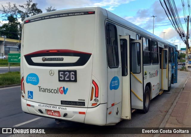 Nova Transporte 22201 na cidade de Cariacica, Espírito Santo, Brasil, por Everton Costa Goltara. Número da foto: #9730931.