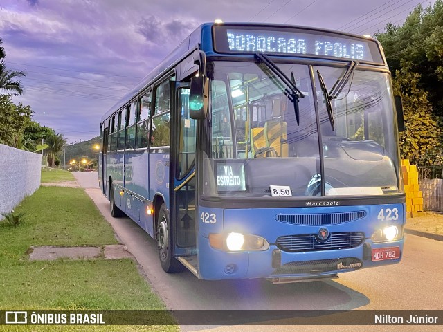 Biguaçu Transportes Coletivos Administração e Participação 423 na cidade de Tijucas, Santa Catarina, Brasil, por Nilton Júnior. ID da foto: 9731874.