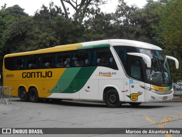 Empresa Gontijo de Transportes 18195 na cidade de São Paulo, São Paulo, Brasil, por Marcos de Alcantara Pinto. Número da foto: #9733283.