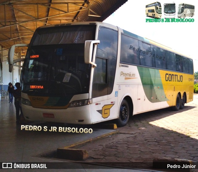 Empresa Gontijo de Transportes 12465 na cidade de Luz, Minas Gerais, Brasil, por Pedro Júnior. Número da foto: #9730836.