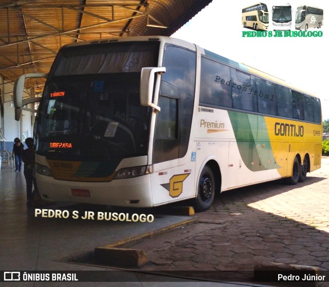 Empresa Gontijo de Transportes 12465 na cidade de Luz, Minas Gerais, Brasil, por Pedro Júnior. ID da foto: 9730836.