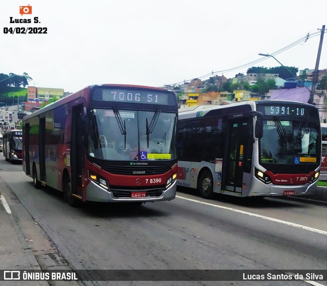 Transwolff Transportes e Turismo 7 8390 na cidade de São Paulo, São Paulo, Brasil, por Lucas Santos da Silva. Número da foto: #9730876.