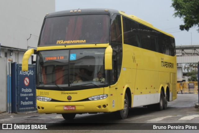 Viação Itapemirim 20205 na cidade de Rio de Janeiro, Rio de Janeiro, Brasil, por Bruno Pereira Pires. Número da foto: #9731276.