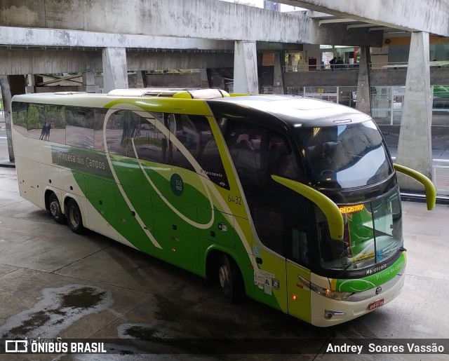 Expresso Princesa dos Campos 6432 na cidade de Curitiba, Paraná, Brasil, por Andrey  Soares Vassão. ID da foto: 9734005.