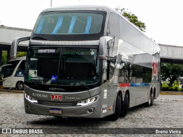 Auto Viação 1001 RJ 108.1143 na cidade de Campos dos Goytacazes, Rio de Janeiro, Brasil, por Breno Vieira. Número da foto: #9735322.