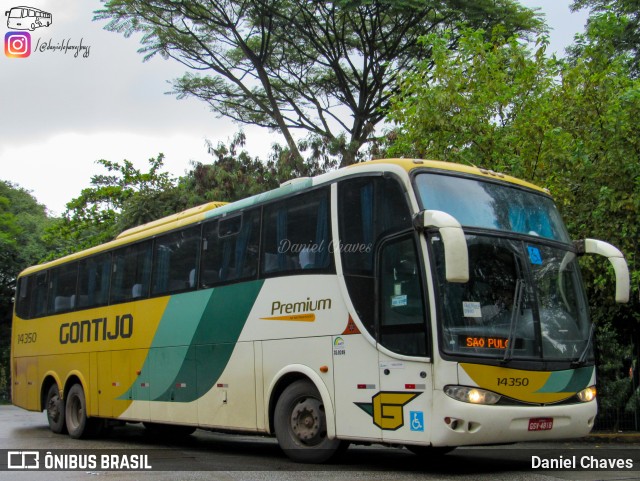 Empresa Gontijo de Transportes 14350 na cidade de São Paulo, São Paulo, Brasil, por Daniel Chaves. ID da foto: 9735267.