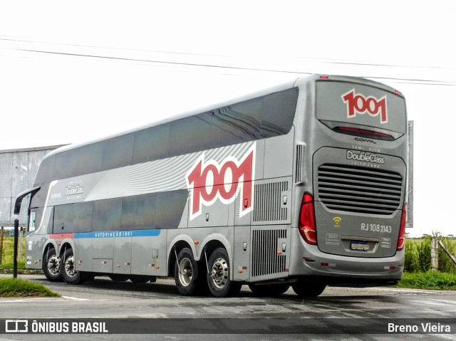 Auto Viação 1001 RJ 108.1143 na cidade de Campos dos Goytacazes, Rio de Janeiro, Brasil, por Breno Vieira. Número da foto: #9735339.
